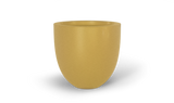 Alzira bowl fiberglass planter in Gloss Metallic Gold