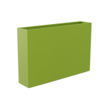 Amesbury narrow fiberglass planter in Satin Green