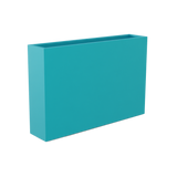 Amesbury narrow fiberglass planter in Satin Seafoam Green