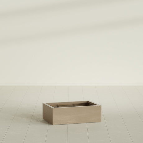 Antwerp rectangular fiberglass planter in Gloss Metallic Gold