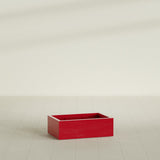 Antwerp rectangular fiberglass planter in Gloss Red