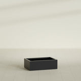 Antwerp rectangular fiberglass planter in Matte Black