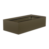 Antwerp rectangular fiberglass planter in Matte Bronze, studio render