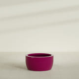 Casablanca Bowl Planter in Gloss Eggplant, 30"D × 15"H, shown empty