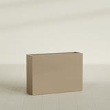 Perth Rectangular Planter in Gloss Metallic Gold, 60"L × 16"D × 42"H, shown empty