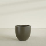 Alzira Bowl Planter in Matte Bronze, 30"D × 28"H, shown empty