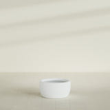 Casablanca Bowl Planter in Matte Bright White, 24"D × 12"H, shown empty