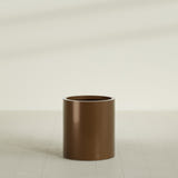 Rio Grande Cylinder Planter in Metallic Bronze, 18"D × 20"H, shown empty
