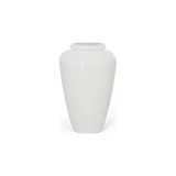 Bara jar fiberglass planter in Gloss Bright White