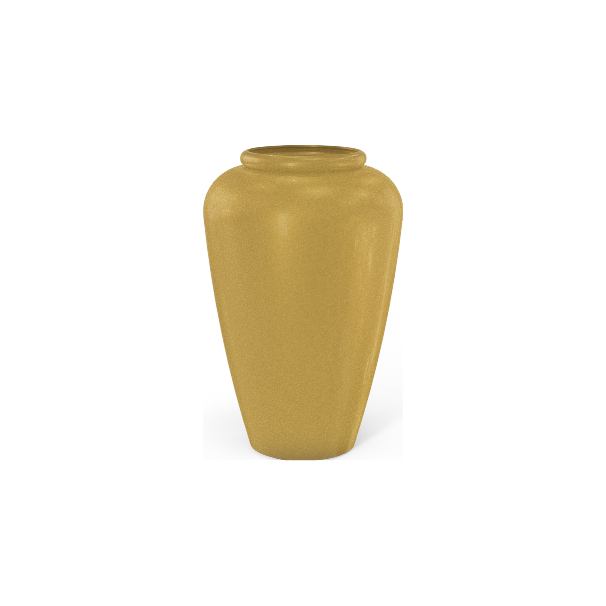 Bara jar fiberglass planter in Gloss Metallic Gold
