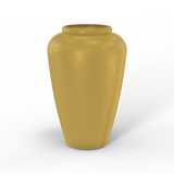 Barà jar fiberglass planter in Gloss Metallic Gold, studio render