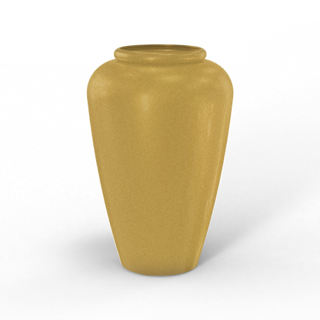 Barà jar fiberglass planter in Gloss Metallic Gold, studio render
