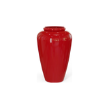 Bara jar fiberglass planter in Gloss Red