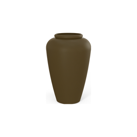 Bara jar fiberglass planter in Matte Bronze