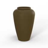 Barà jar fiberglass planter in Matte Bronze, studio render