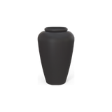 Bara jar fiberglass planter in Matte Charcoal