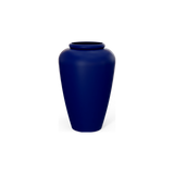 Bara jar fiberglass planter in Matte Cobalt Blue