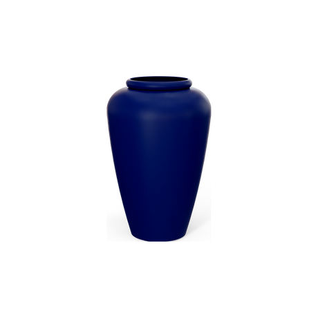 Bara jar fiberglass planter in Matte Cobalt Blue