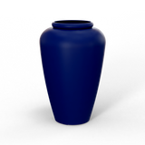 Barà jar fiberglass planter in Matte Cobalt Blue, studio render