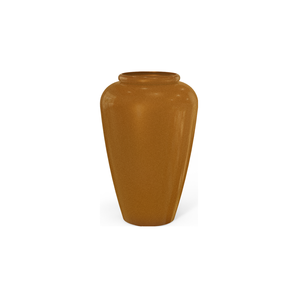 Bara jar fiberglass planter in Metallic Bronze