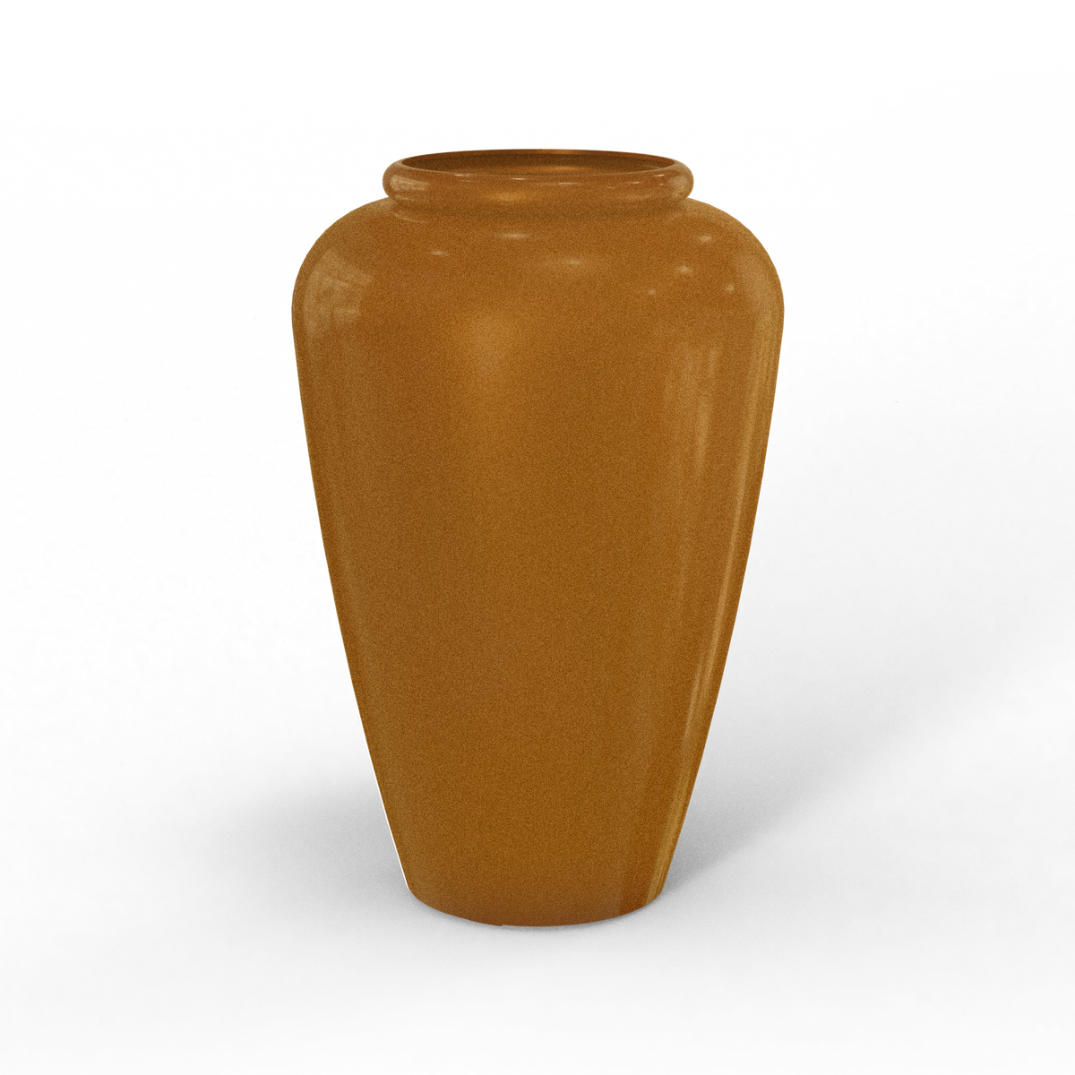 Barà jar fiberglass planter in Metallic Bronze, studio render