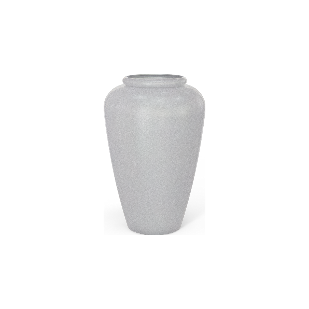 Bara jar fiberglass planter in Metallic Silver