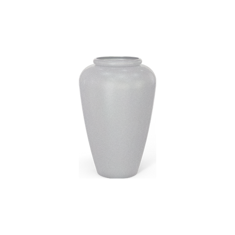 Bara jar fiberglass planter in Metallic Silver