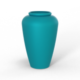 Barà jar fiberglass planter in Satin Seafoam Green, studio render