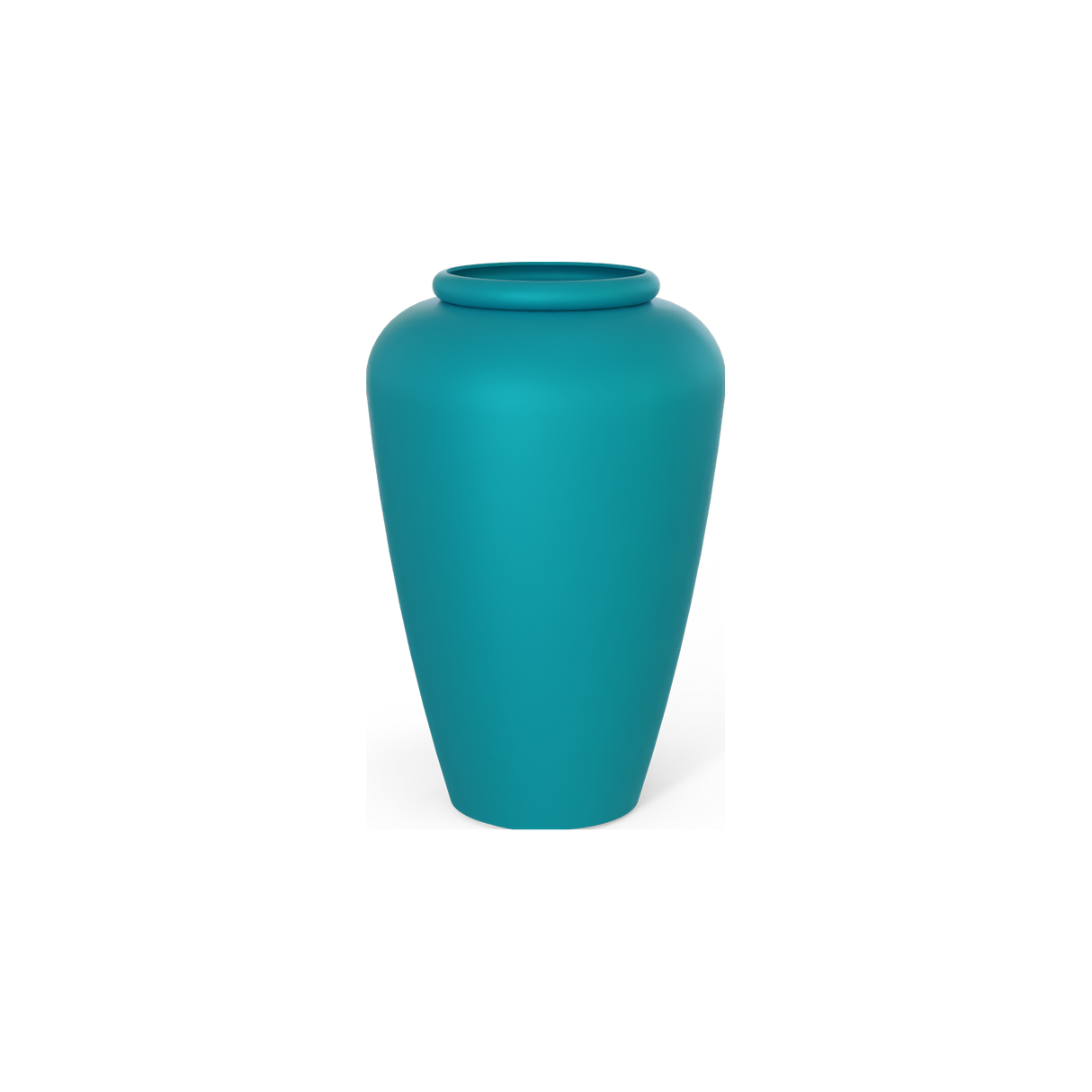 Bara jar fiberglass planter in Satin Seafoam Green