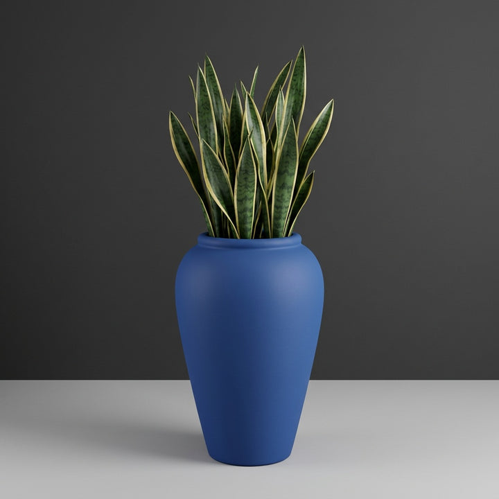 Barà Jar fiberglass planter by Jay Scotts, studio photo