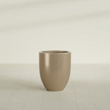 Valencia Tapered Round Planter in Gloss Metallic Gold, 20"D × 23"H, shown empty