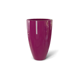 brannan fiberglass planter, Gloss Eggplant finish