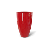 brannan fiberglass planter, Gloss Red finish