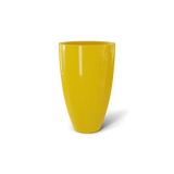 brannan fiberglass planter, Gloss Saffron finish