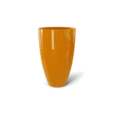 brannan fiberglass planter, Gloss Tangerine finish