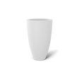 brannan fiberglass planter, Matte Bright White finish