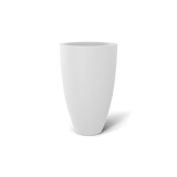 brannan fiberglass planter, Matte Bright White finish