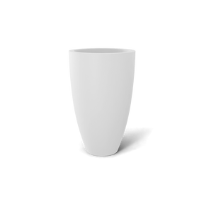brannan fiberglass planter, Matte Bright White finish
