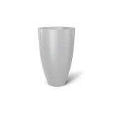 brannan fiberglass planter, Metallic Silver finish