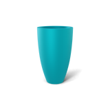 brannan fiberglass planter, Satin Sea Foam finish