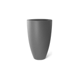 Brannan tapered round fiberglass planter in Gloss Metallic Gold