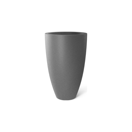 Brannan tapered round fiberglass planter in Gloss Metallic Gold