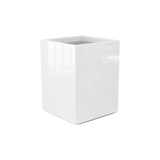 Brisbane corner fiberglass planter in Gloss Bright White