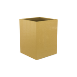 Brisbane corner fiberglass planter in Gloss Metallic Gold