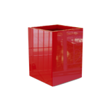 Brisbane corner fiberglass planter in Gloss Red