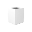 Brisbane corner fiberglass planter in Matte Bright White