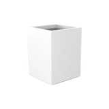 Brisbane corner fiberglass planter in Matte Bright White