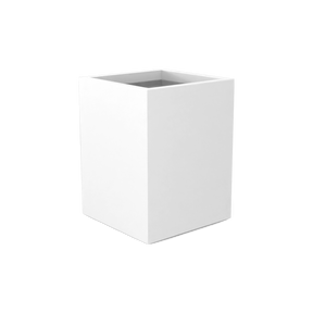 Brisbane corner fiberglass planter in Matte Bright White