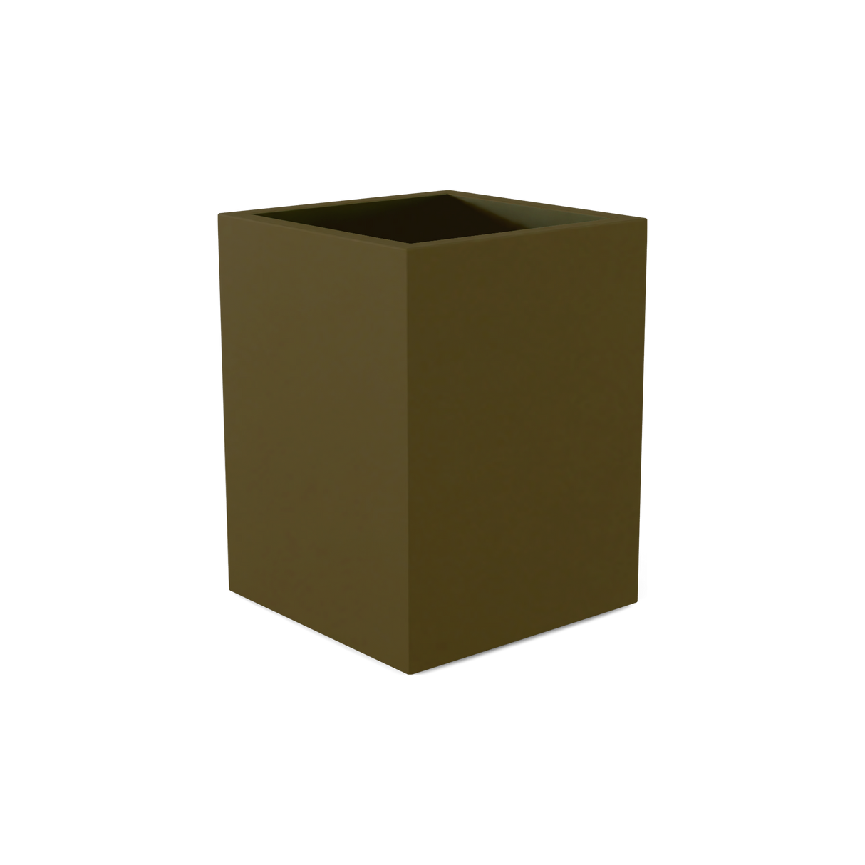 Brisbane corner fiberglass planter in Matte Bronze