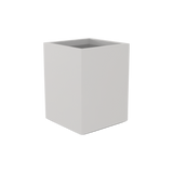 Brisbane corner fiberglass planter in Matte Cement Grey